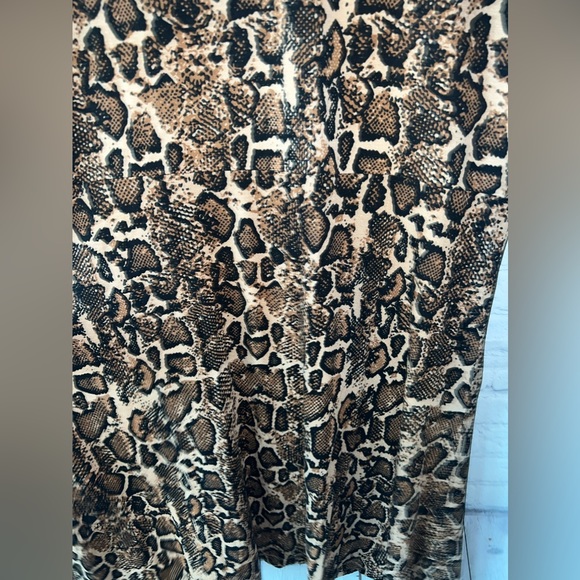 Serra Brown & Black Cheetah Print Sleeveless dress size XL - Picture 14 of 14